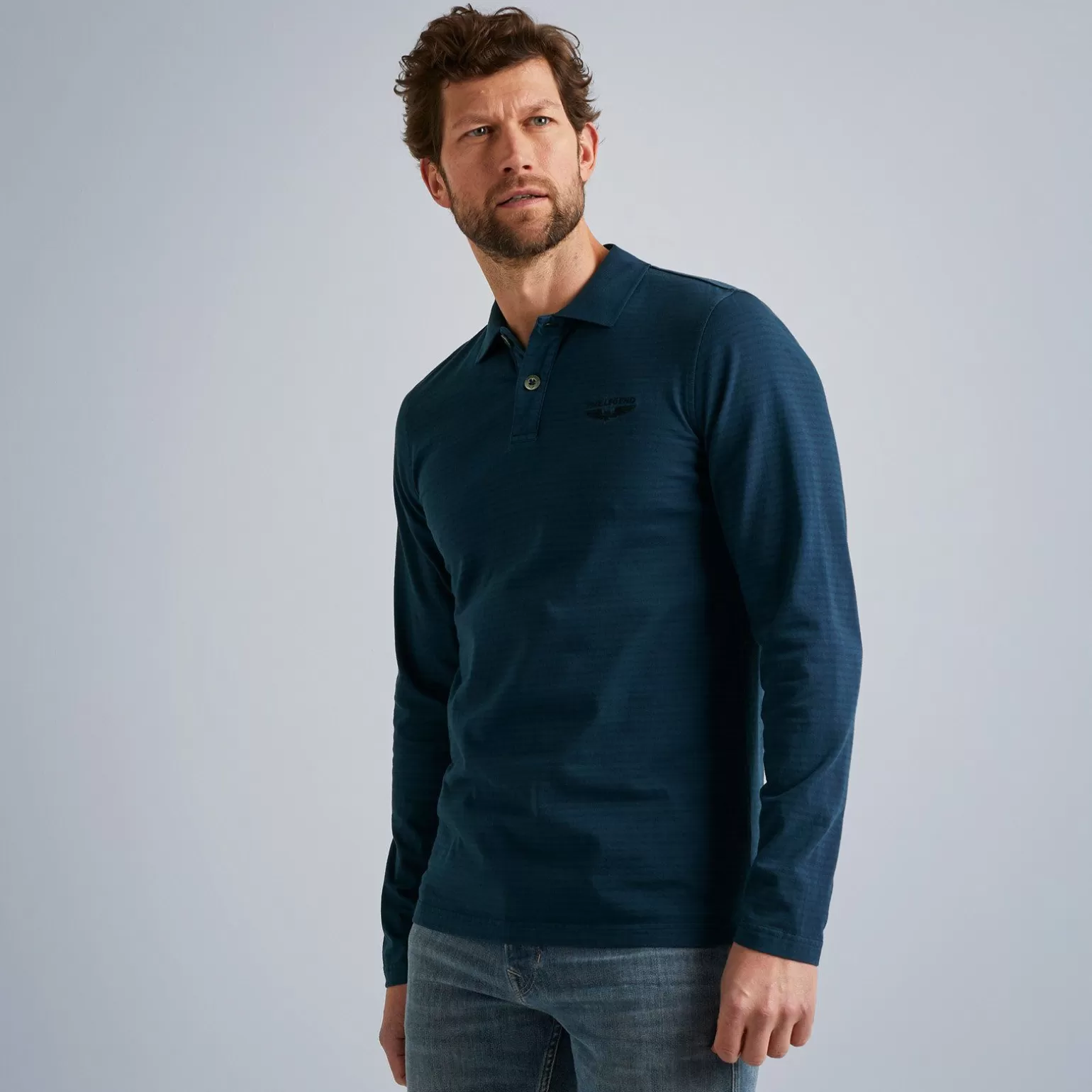 Tops*PME Legend Tops Polo Shirt With Long Sleeves