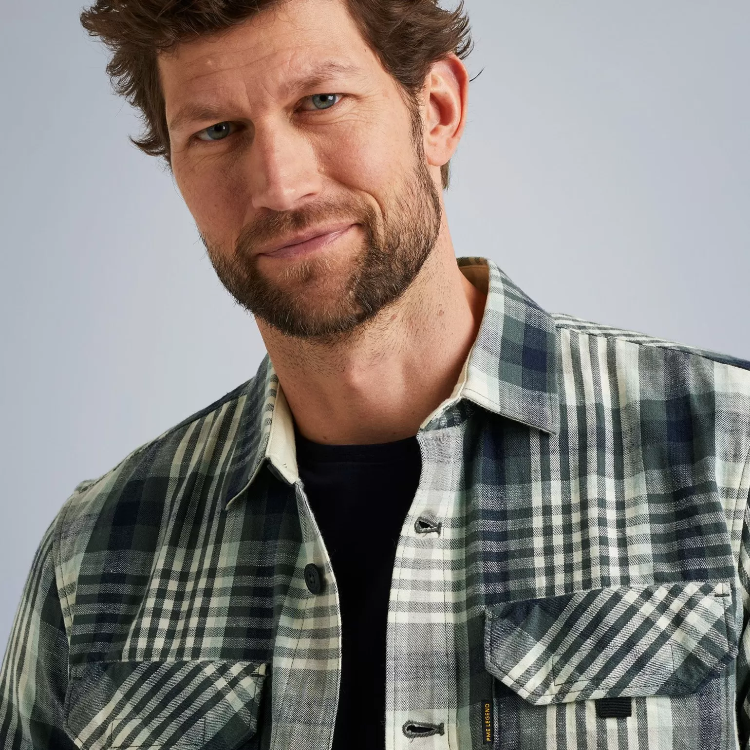 Tops*PME Legend Tops Shirt With Check Pattern