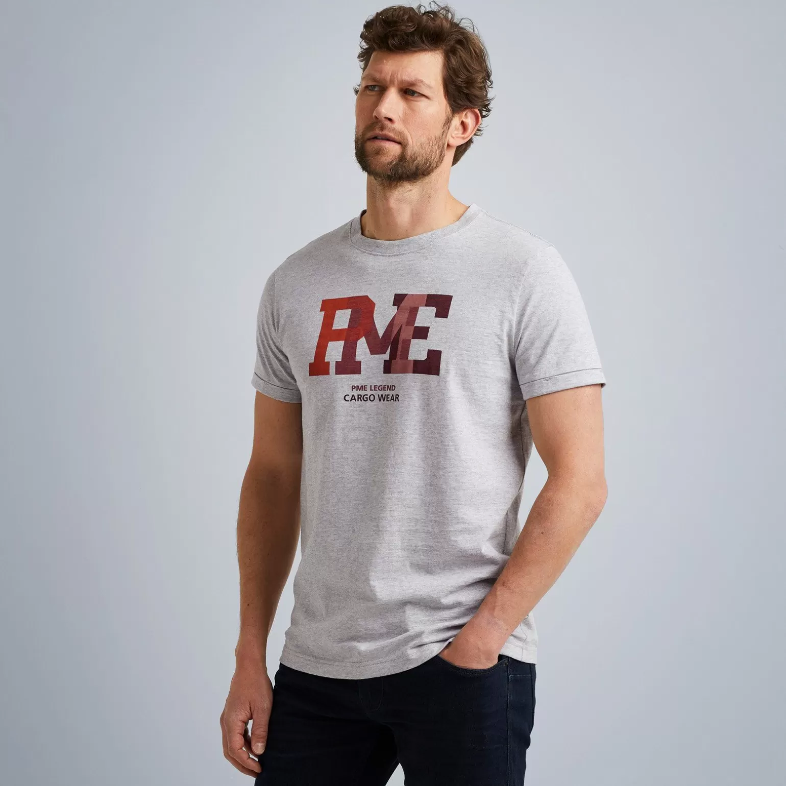 Tops*PME Legend Tops Short Sleeve R-Neck Slub Jersey