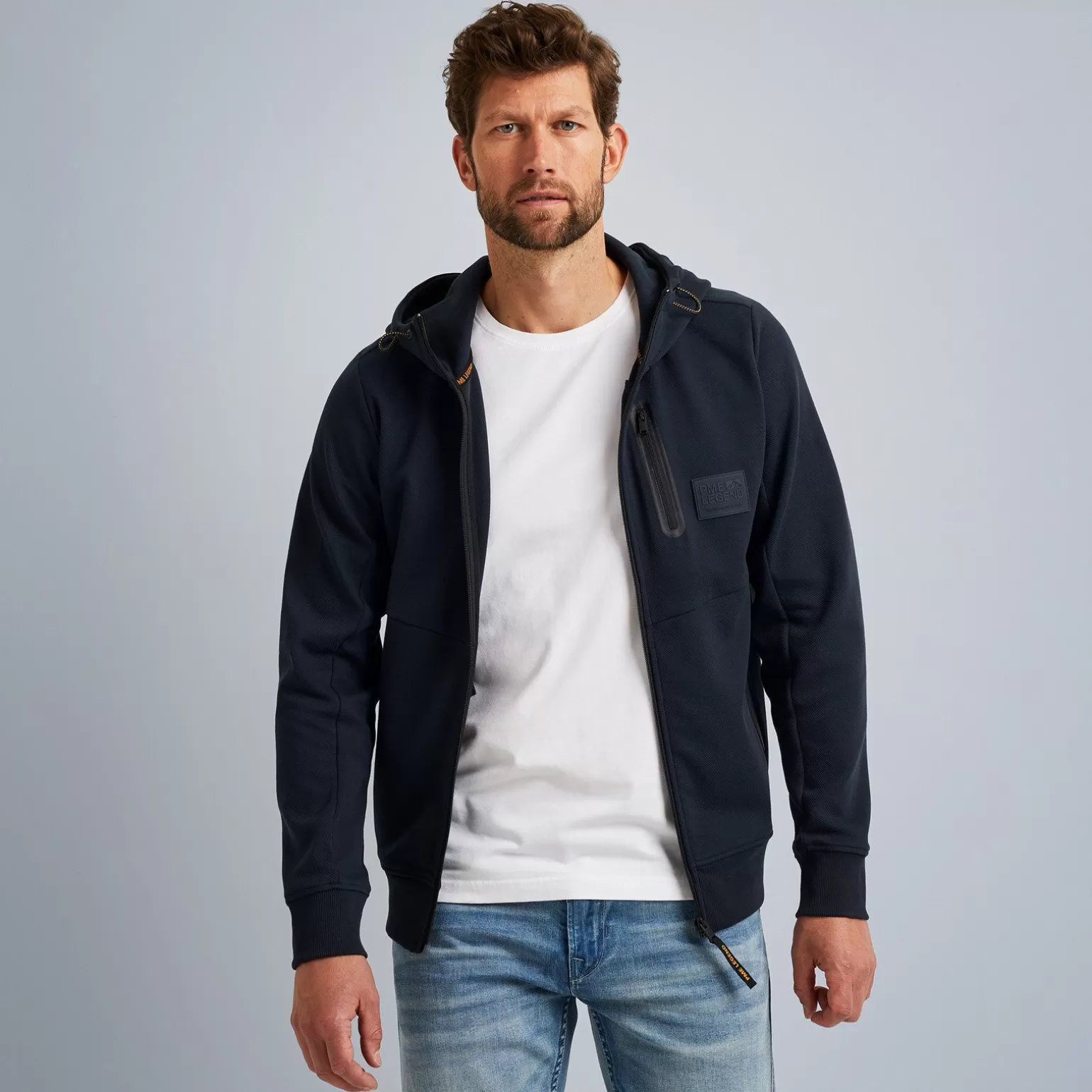 Tops*PME Legend Tops Sweat Jacket With Hood